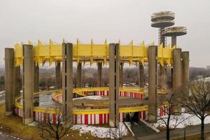 Queens, New York - March 10 2019 -  The New York State Pavilion, a remnant of the 1964 World's Fair located at Flushing Meadows-Corona Park photo