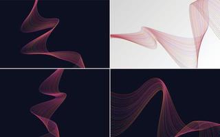 modern wave curve abstract presentation background Pack vector