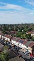 High Angle View of British Residential Homes at Luton Town of England UK video