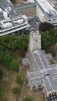 High Angle View of British Residential Homes at Luton Town of England UK video