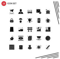 25 Creative Icons Modern Signs and Symbols of shop delivery human code technology Editable Vector Design Elements