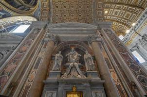 Vatican City - March 23, 2018 -  Interior of Saint Peter's dome in the Vatican City, Rome, Italy photo