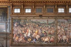 Florence, Italy - March 21, 2018 -  Palazzo Vecchio in the Piazza della Signoria in Florence, Italy. photo