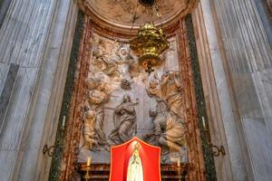 Rome, Italy - March 23, 2018 -  The church of Sant'Agnese in Agone is one of the most visited churches in Rome due to its central position in the famous Piazza Navona in Rome, Italy. photo