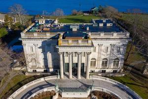 Newport, Rhode Island - Nov 29, 2020 -  Marble House is a Gilded Age mansion with Beaux Arts style in Bellevue Avenue Historic District in Newport , Rhode Island RI, USA. photo