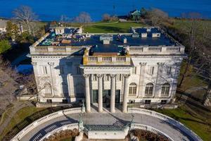Newport, Rhode Island - Nov 29, 2020 -  Marble House is a Gilded Age mansion with Beaux Arts style in Bellevue Avenue Historic District in Newport , Rhode Island RI, USA. photo