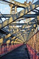 Williamsburg Bridge Walkway at Sunset photo