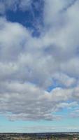 Most Beautiful High Angle Footage of Winter Clouds over the British City of England video