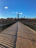 View along the High Bridge is the oldest bridge in New York City between Harlem, Manhattan and the Bronx. photo