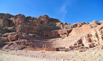 anfiteatro romano - petra, jordania foto