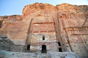 ruinas en petra, jordania foto