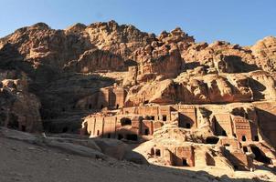 ruinas en petra, jordania foto