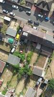 High Angle View of British Residential Homes at Luton Town of England UK video