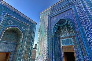 Shah-i-Zinda or Shohizinda, a necropolis in Samarkand, Uzbekistan. photo