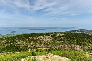 View from Blue Hill Overlook in Acadia National Park, Maine. photo