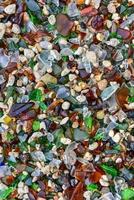 Seaglass Beach in Bermuda consisting of worn recycled glass bottles. photo