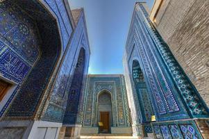 Shah-i-Zinda or Shohizinda, a necropolis in Samarkand, Uzbekistan. photo