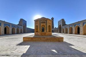 Inner courtyard of the Kalyan Mosque, part of the Po-i-Kalyan Complex in Bukhara, Uzbekistan, 2022 photo