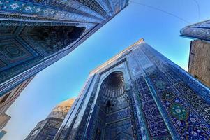 Shah-i-Zinda or Shohizinda, a necropolis in Samarkand, Uzbekistan. photo