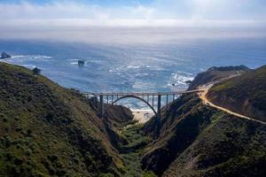 Bixby Bridge on the Pacific Coast Highway near Big Sur, California, USA. photo