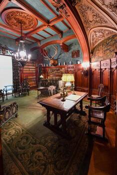 nueva york - 31 de agosto de 2019 - mansión vanderbilt en hyde park, nueva york. Históricamente conocido como Hyde Park, el sitio histórico nacional de la mansión de Vanderbilt es una de las propiedades más antiguas del río Hudson. foto