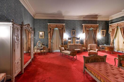 nueva york - 31 de agosto de 2019 - mansión vanderbilt en hyde park, nueva york. Históricamente conocido como Hyde Park, el sitio histórico nacional de la mansión de Vanderbilt es una de las propiedades más antiguas del río Hudson. foto