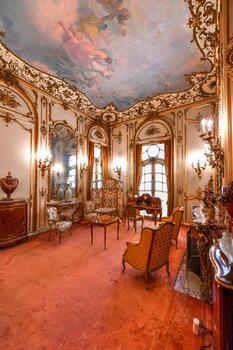 nueva york - 31 de agosto de 2019 - mansión vanderbilt en hyde park, nueva york. Históricamente conocido como Hyde Park, el sitio histórico nacional de la mansión de Vanderbilt es una de las propiedades más antiguas del río Hudson. foto