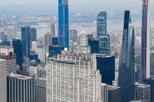 New York City - October 25, 2019 -  View looking at the Top of the Rock observation deck in New York City. photo