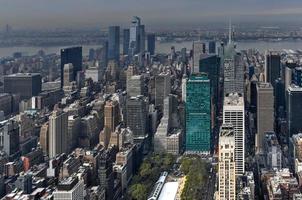 New York City - October 25, 2019 -  View of skyscrapers along the New York City skyline during the day. photo