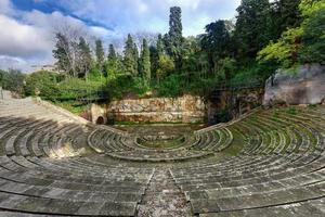 Greek Theater built for the 1929 Barcelona International Exposition. This amphitheater was built according to the traditional Greek model in Park de Montjuic. photo