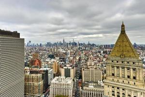 Aerial view of the New York City Skyline photo