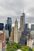 Aerial view of the New York City Skyline photo