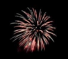 fuegos artificiales de la playa de coney island foto