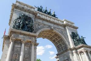 Triumphal Arch at the Grand Army Plaza in Brooklyn, New York City photo