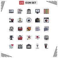 25 Creative Icons Modern Signs and Symbols of imac monitor project computer design Editable Vector Design Elements