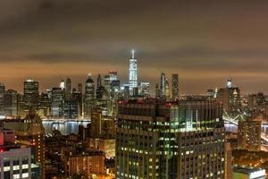 vista del horizonte de la ciudad de nueva york foto