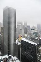 Office towers in downtown Manhattan in New York City in winter photo