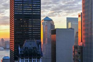 New York City skyline in downtown Manhattan. photo