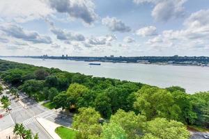 vista aérea de las alturas de morningside en la ciudad de nueva york. foto