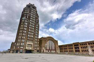 Buffalo Central Terminal is a former railroad station in Buffalo, New York, 2022 photo