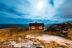 Winter in Reine, Lofoten Islands, Norway. photo