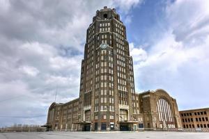 Buffalo Central Terminal is a former railroad station in Buffalo, New York, 2022 photo