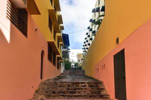 escalera de las monjas en el viejo san juan, puerto rico. foto