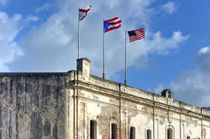 Castillo de San Cristobal in San Juan, Puerto Rico. It is designated as a UNESCO World Heritage Site since 1983. It was built by Spain to protect against land based attacks on the city of San Juan. photo