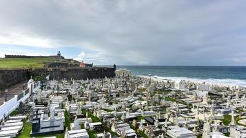 cementerio de santa maría magdalena de pazzis época colonial ubicado en el viejo san juan, puerto rico. foto