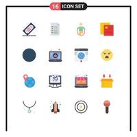 16 Creative Icons Modern Signs and Symbols of circle test activity school skipping Editable Pack of Creative Vector Design Elements