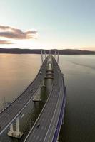 The New Tappan Zee Bridge spanning the Hudson River in New York. photo