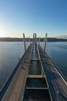 el nuevo puente tappan zee sobre el río hudson en nueva york. foto