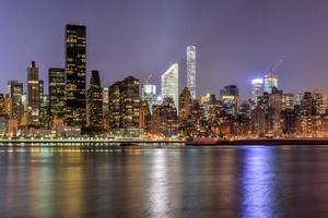 New York City skyline view from Gantry Park, Long Island City, Queens. photo