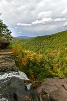 Kaaterskill Falls and Fall Foliage in The Catskill Mountains in upstate New York. photo